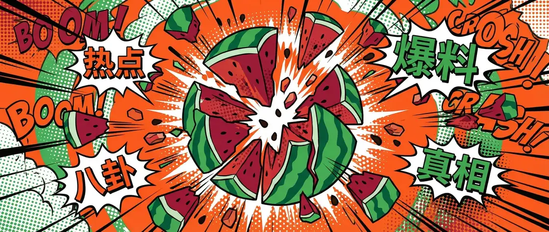 b站直播间 今日头瓜爆炸漫画横幅